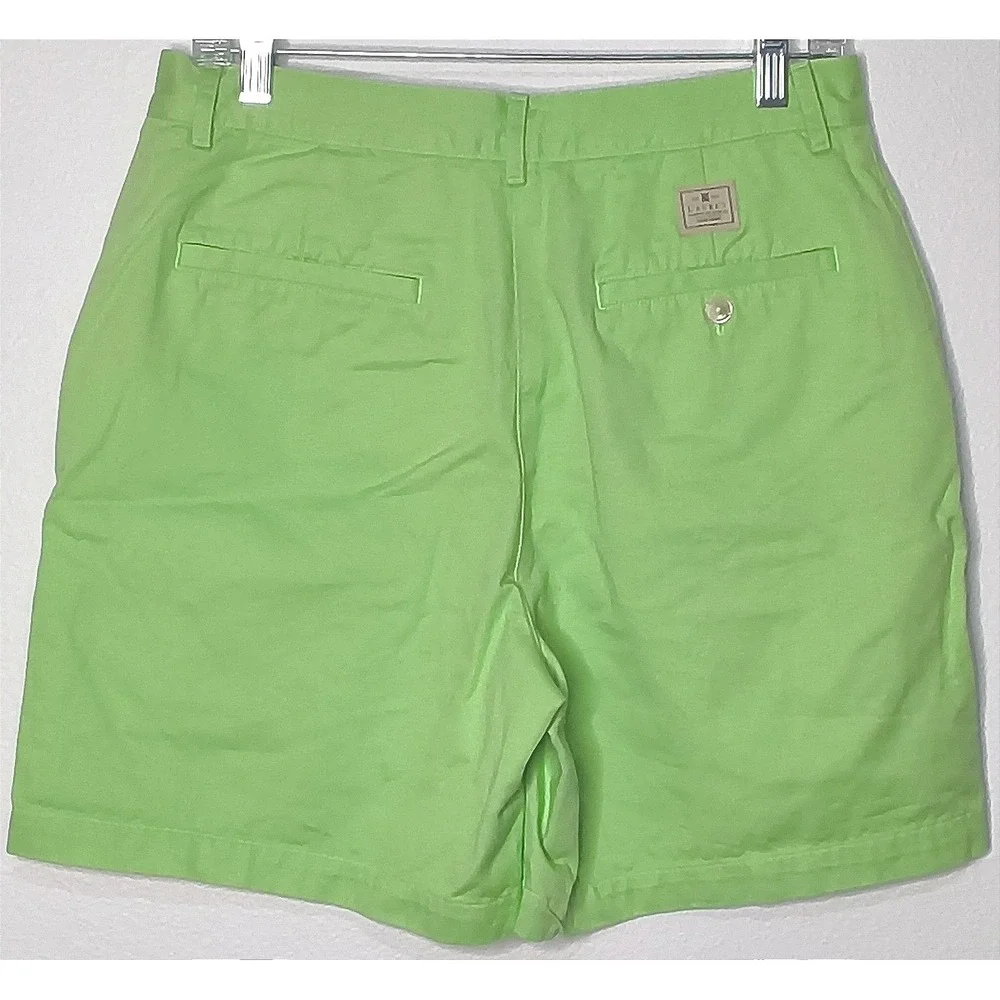 Preppy Lauren Ralph Lauren Chino Shorts Women 8 Green Cotton Twill High‎ Rise